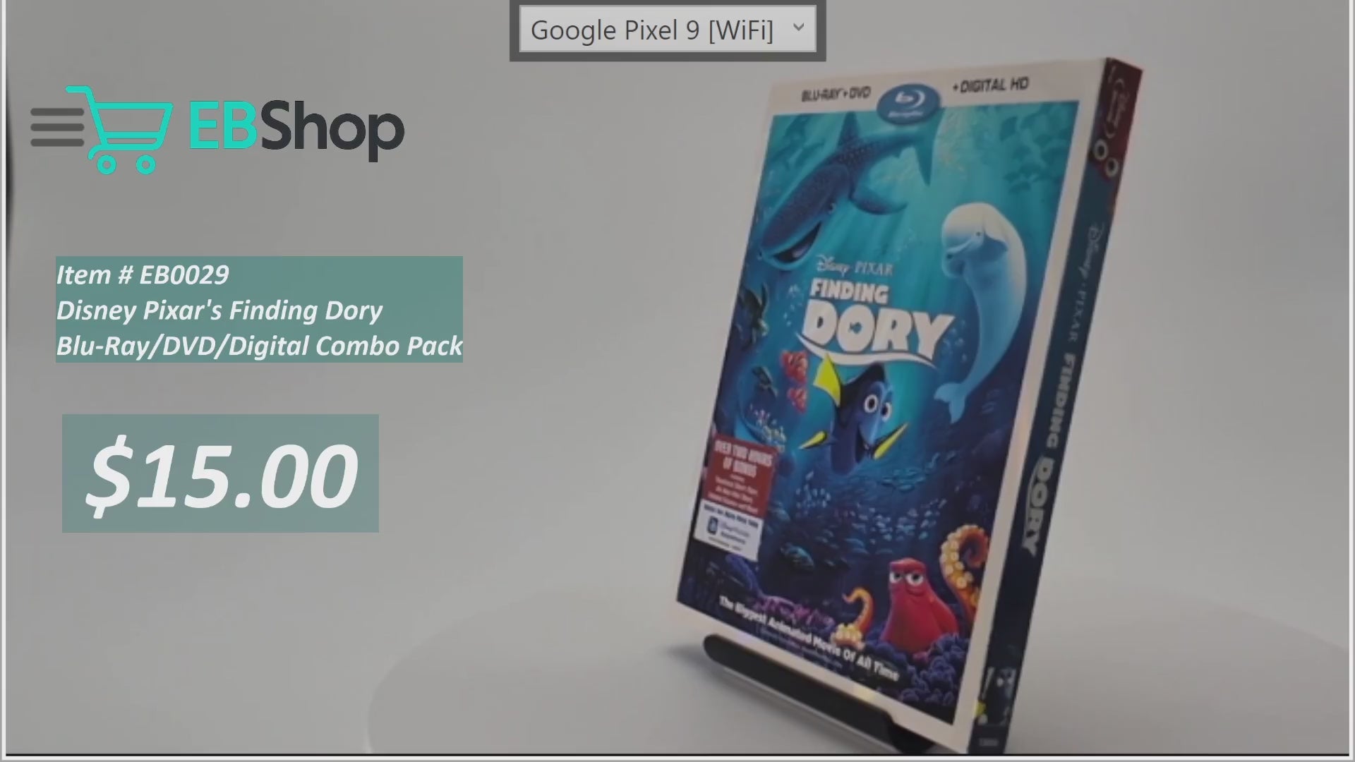 Disney Pixar's Finding Dory | Blu-Ray/DVD/Digital Combo Pack