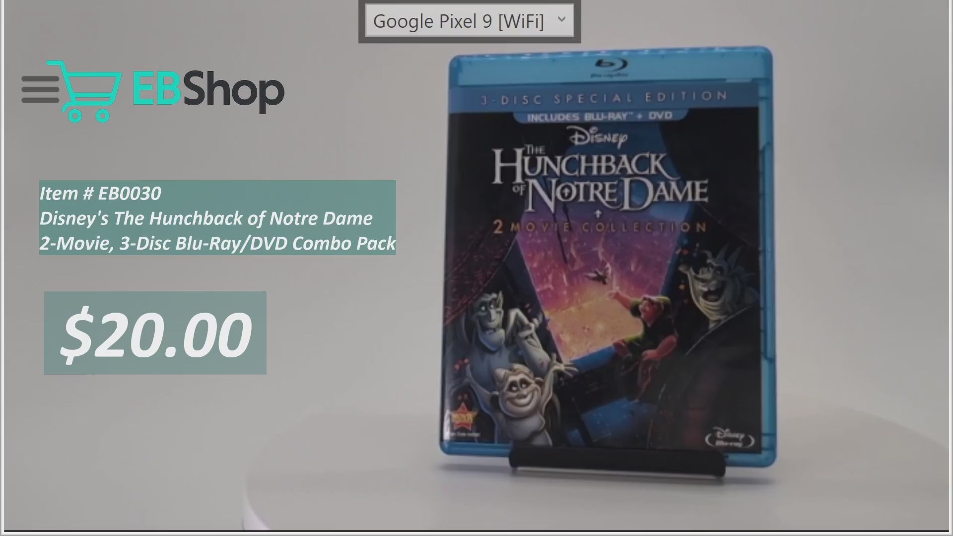 Disney's The Hunchback of Notre Dame | Blu-Ray/DVD/Digital Combo Pack
