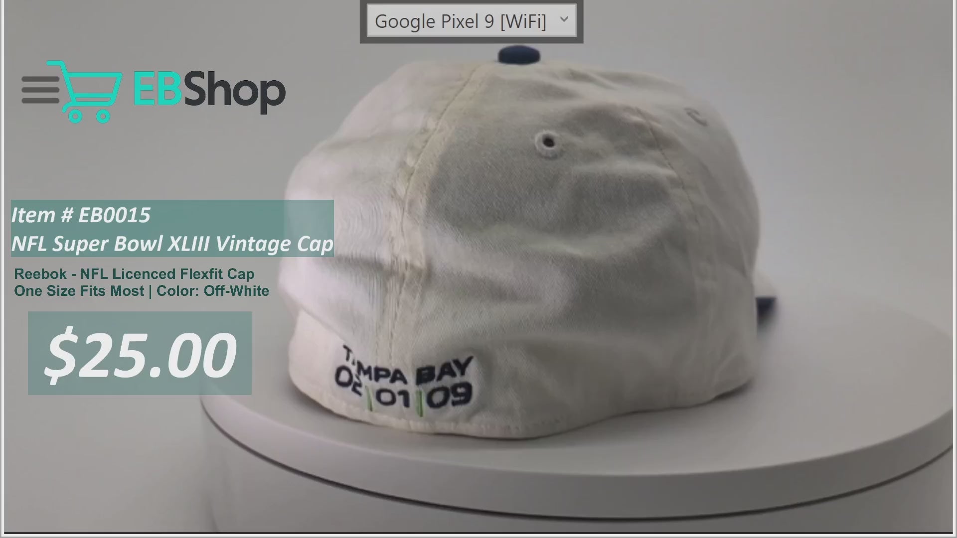 NFL Super Bowl XLIII Vintage Cap