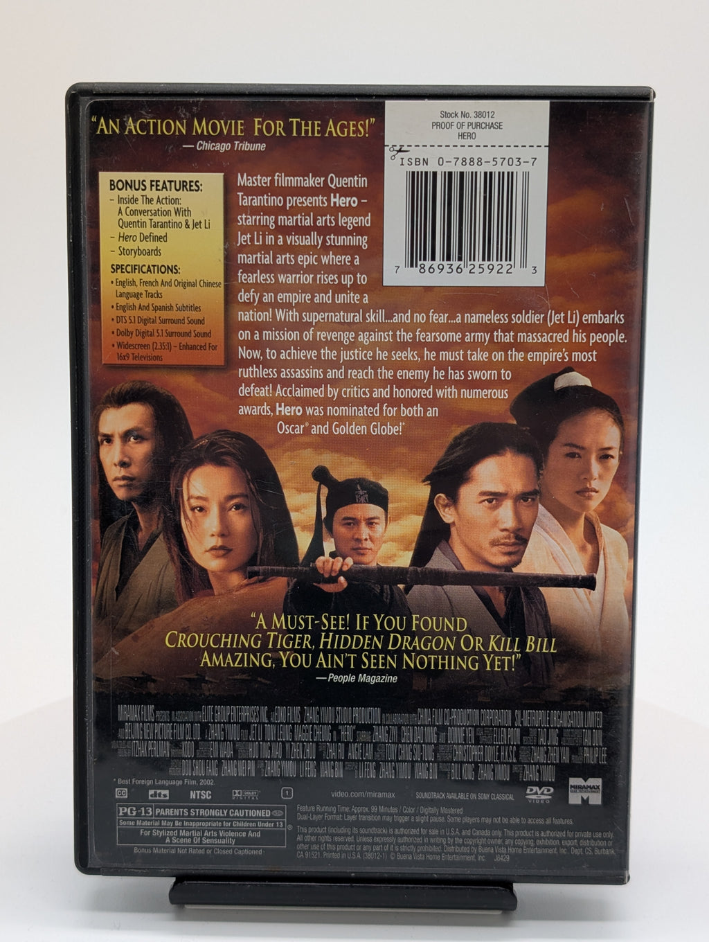 Hero (2002, DVD)